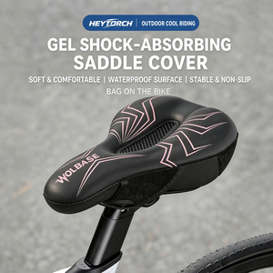Housse de selle confortable et antidérapante pour vélo de route et VTT, avec amortissement <span class=keywords><strong>SGEL</strong></span> à rebond lent 3-5S - Product Image 2