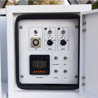 Remorque solaire portable en silicium monocristallin avec batterie gel étanche IP67 pour zones isolées, sans alimentation externe