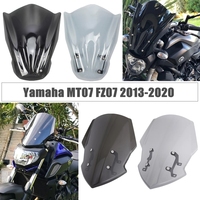 Accessoires de moto XXUN pour Yamaha MT FZ 07 MT-07 FZ-07 MT07 FZ07 2018 2019 2020 Pare-brise Pare-brise Flyscreen
