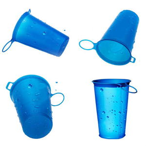 Gobelet pliable en silicone réutilisable et écologique LER, sans BPA, pour la course en extérieur, avec logo personnalisé en TPU - Product Image 3