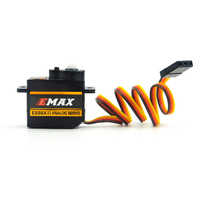EMAX ES08MAII 8g Servo Digital Logam Merah 0.8kg-cm/4.8V Torsi Terbaru Kecepatan Tinggi Cetakan Pribadi untuk Mobil RC, Kapal, Helikopter, Pesawat Terbang