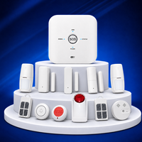 Kit de système d'alarme de sécurité intelligent Tuya WIFI GSM, sirène interne ABS 85 dB, prend en charge plusieurs langues, protège votre maison, CE/ROHS