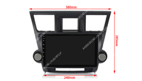 MEKEDE MS commande vocale Android 12 autoradio pour Toyota highlander 2007-2013 8 + 128GB écran IPS lecteur dvd stéréo de voiture
