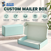 Boîte d'expédition pliable en carton ondulé personnalisée, imprimée sur mesure, avec pelliculage mat, écologique, pour emballage de cadeaux d'anniversaire et de fêtes