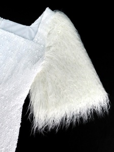 Robes <span class=keywords><strong>de</strong></span> soirée pour femmes, col carré, plumes, trompette, mariage, anniversaire - Product Image 5