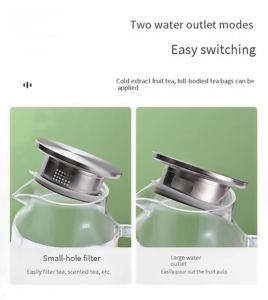 Daji Hydro hiện đại công suất lớn xách tay <span class=keywords><strong>Jug</strong></span> trong suốt Iced Tea <span class=keywords><strong>Pitcher</strong></span> nắp cho nước nóng/lạnh rượu vang cà phê nước trái cây-Kinh Doanh - Product Image 2