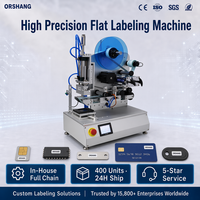 Aplicador de Etiquetas Semiautomático de Alta Precisión Orshang para Productos Pequeños de Superficie Plana, Módulo Electrónico, Manualidades, Regalos, Papelería, Juguetes