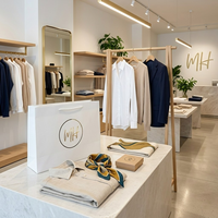 Sacs de transport réutilisables écologiques de qualité supérieure, laminés mat, durables, en papier d'art 210 g/m², pour les magasins de vêtements de créateurs