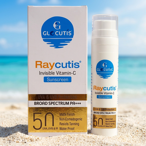 Crème solaire à la vitamine C Raycutis SPF50 PA+++ 50g, protection large spectre UVA UVB, fini mat, résistante à l'eau, soin du visage - Product Image 5