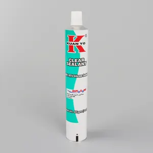 Big Capacity Super Glue Adhesive Epoxy Silicone Sealant Collapsible Aluminum Packaging Tube