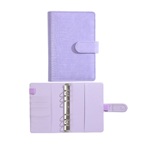 Classeur budgétaire A6 A5 planificateur cahier en cuir Pu feuilles mobiles 6 anneaux réutilisable Agenda poche Mini agenda carnet de notes - Product Image 2