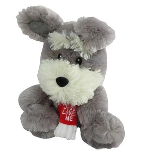 Custom Plush <strong>Toy</strong> <strong>Dog</strong> with Christmas Scarf <strong>Dog</strong> <strong>for</strong> Christmas Gifts Jesus Loves Me Stuffed Plush Soft Plush Animals <strong>Toys</strong> KINGSTONE - Product Image 1