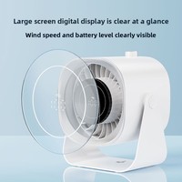 Ventilateur de bureau compact Vite Sega, moteur sans balais, contrôle de vitesse progressif, batterie lithium rechargeable par USB, autonomie 8-12h, usage domestique