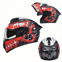 Casque de moto ABS personnalisé de haute qualité avec visière double réglable, haute dureté, pour la conduite tout-terrain et le cyclisme quotidien