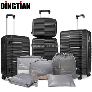 4 pièces PP Sport Plastic Portable Travel Bags Cosmetic Trolley Suitcase With 16 Inch Boarding Case Lightweight/polypropylene - Product Image 4