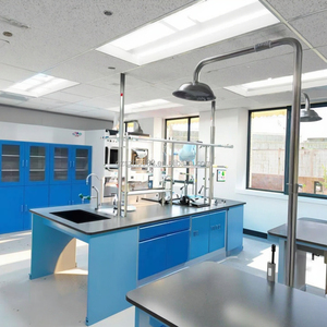 Thiết kế hiện đại khung thép và treo tủ gỗ cho hội thảo trường học bệnh viện và phòng thí nghiệm đồ nội thất phòng thí nghiệm bảng băng ghế dự bị - Product Image 6