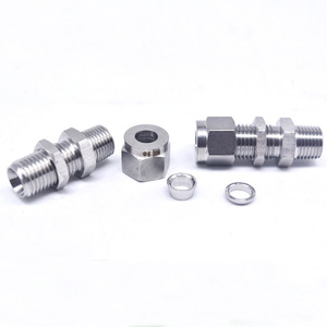 Raccords de compression à double ferrule COVNA en acier inoxydable 304/316 pour tubes haute pression, coudes, tés, croisillons et raccords union mâles et femelles - Product Image 6