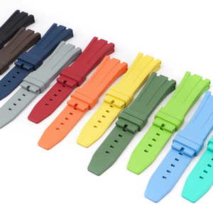 Correa de reloj de goma FKM resistente al agua líquida de 26mm para correa de reloj de repuesto AP GA2100 <span class=keywords><strong>Audemars</strong></span> Watch 15500 15400 26331 - Product Image 6