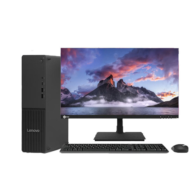 Lenovos Yangtian M4000q Mini Desktop PC With 21.5 Inch Monitor Intel Ultra 7-265 32GB RAM 1TB SSD for Business Office Daily Use
