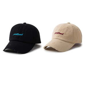 Cổ Điển Mũ Cong Brim Người Đàn Ông Nữ 3D Thêu Logo Cotton Màu Đen Tùy Chỉnh Mũ Bóng Chày Unisex - Product Image 4