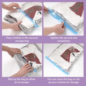 Bolsas de Almacenamiento <span class=keywords><strong>al</strong></span> Vacío Ahorradoras de Espacio con Bomba Manual <span class=keywords><strong>para</strong></span> Edredones, Mantas, Ropa y Colchas, Directo de Fábrica - Product Image 4