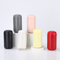 TG - Mignonne tasse mini capsule avec séparation thé/eau, en acier inoxydable 316, mug thermique