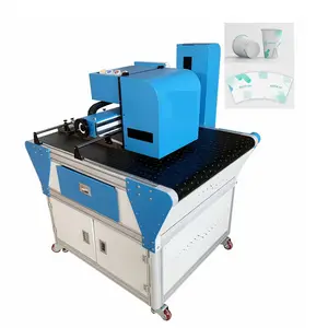 Impresoras de máquina de serigrafía cilíndrica de vaso de papel de vaso de PP de plástico desechable completamente automáticas