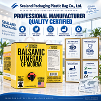 Sac Sealand 3L-22L avec valve, en PE/Nylon/VMPET recyclable, imprimé en héliogravure, thermoscellable, emballage personnalisable pour boissons