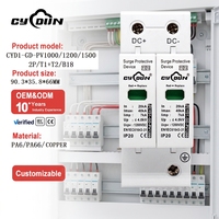 Dispositif de protection contre les surtensions CYD1-GD T1+T2, DC/AC 24V/100V/150V/220V/230V/500V/800V/1500V 2P 20-40kA avec fonction de signalisation à distance