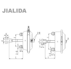 ชุดเบรกแบบเดี่ยวชนิดลม <span class=keywords><strong>TYPE16</strong></span> T16 สำหรับรถบรรทุก ใช้แทนเบรก Bendix 288799, HSC-0216-100 745-288799 - Product Image 3