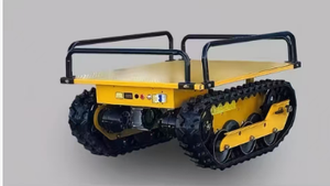 Maquinaria Agrícola China, Transportador de Plataforma Plana Compacto de Gran Capacidad, Control Remoto, Arranque Eléctrico, Transportador con Orugas de Goma - Product Image 3