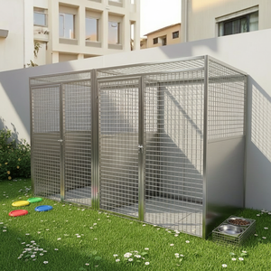 Caseta para Perros de Acero Inoxidable de Primera Calidad, Caseta Grande para Perros de Exterior, Muebles para Perros, Casetas Comerciales para Alojamiento, Uso en Tiendas de Mascotas - Product Image 5