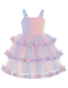 Vestido de <span class=keywords><strong>Fiesta</strong></span> 2026, Nuevo Vestido de Princesa a la Moda para Niña, Vestido Elegante con Tirantes y Cuello Redondo - Product Image 5
