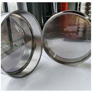 Tamis métallique rond léger et portable avec poignée de transport pour l'exploration géologique sur le terrain et l'échantillonnage de particules sur site - Product Image 6