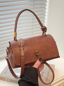 Sacs à bandoulière en cuir de haute qualité, design carré, sacs à main pour femmes avec bandoulière et sangle croisée - Product Image 3