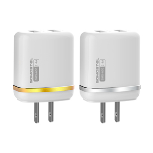Cargador de Pared SOMOSTEL de Alta Calidad con Cable de Datos USB, Adaptador de <span class=keywords><strong>Carga</strong></span> Rápida de 12W, Venta al Por Mayor de Fábrica, Cargadores para Celulares - Product Image 3