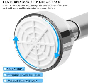 Tringle de Douche Noire Réglable pour Salle de Bain 43-73 Pouces, Tringle à Rideau de Douche Noir Mat - Product Image 5