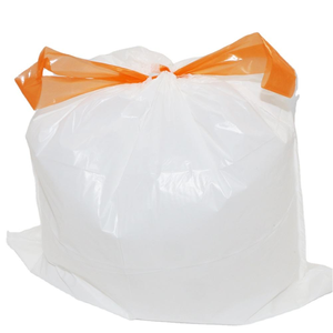 Sacs poubelle automatiques à cordon, en PE recyclable, fermeture facile par nouage, 13-20 gallons, pour poubelle de cuisine sans contact, couches, tampons - Product Image 2