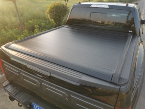 Couverture de benne manuelle enroulable en alliage d'aluminium robuste, étanche et verrouillable pour Toyota <span class=keywords><strong>Ford</strong></span> Ranger GMC <span class=keywords><strong>Sierra</strong></span> - Product Image 4