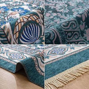 Chenille Floral Prayer Rug Seccade Muslim Prayer Mat <b>Islamic</b> Carpet Janamaz for Ramadan Eid Muslim Wedding <b>Gift</b> Home - Product Image 1