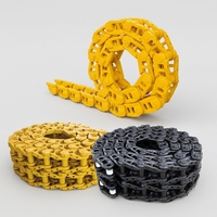 Pièces de train de roulement pour engins lourds : Maillons de chenille en acier et pas de chaîne de chenille pour Bulldozer et Mini-excavatrice (Ex200, D6r, D6h, D6c, D5h)