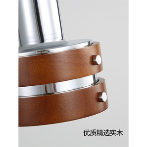 Bauhaus-Inspired Vintage Solid Wood Pendant Lamp Retro Industrial Style Long Cord for Bedroom Entryway Hallway Dining Room Bar - Product Image 5