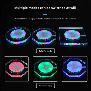 Tự dính <span class=keywords><strong>LED</strong></span> đế lót ly với màu sắc thay đổi rượu chai đèn dưới trang trí nội thất uống Stickers cho Giáng sinh ngày lễ - Product Image 5