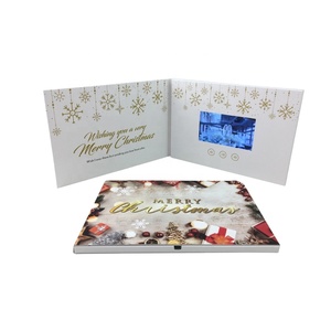 Cartes de vœux vidéo LCD pour festivals, <span class=keywords><strong>design</strong></span> charmant, 4,3 pouces, carte cadeau en papier, cadeau d'affaires, impression offset 4 couleurs, amour - Product Image 2