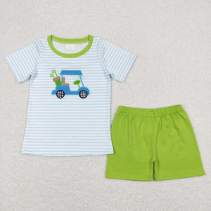 Tenues d'été pour bébés filles et garçons RTS Sibling, ensembles de vêtements de golf - Product Image 2