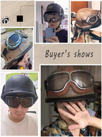 Cascos de Motocicleta de Cuero con Diseño Nuevo 2023, Cascos Retro para Moto, Casco de Motocicleta Alemán