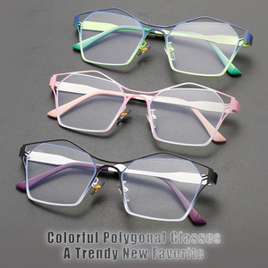 Thời trang Chống ánh sáng màu xanh Chặn kính mắt khung quang học mắt trong suốt màu xanh lá cây màu mắt mèo thời trang của phụ nữ hợp thời trang Kính - Product Image 4