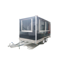 Gerobak Makanan Mobile Oven Pizza Trailer Es Krim Kustom Boba Tea Coffee Bar Burger Food Truck dengan Dapur Lengkap