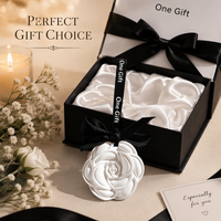 TopOne Désodorisant Auto Parfum Voiture Pendentif Plâtre Fait Main Fleur Aroma Élimination Odeurs Longue Durée