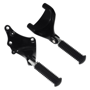 Kit de montage de repose-pieds de passager arrière noir pour Harley <span class=keywords><strong>Sportster</strong></span> XL <span class=keywords><strong>1200</strong></span> 883 quarante huit 2004-<span class=keywords><strong>2013</strong></span> - Product Image 3
